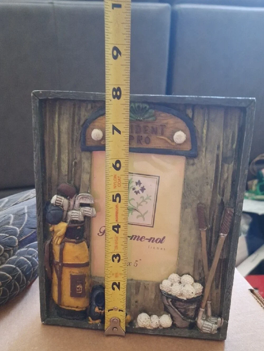 'Resident Pro' Golf Accent Picture Frame in Green and Yellow